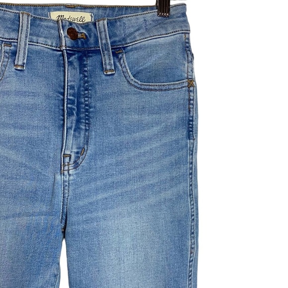 Madewell Curvy Roadtripper High Rise Skinny Leg Jeans Fading Whiskering 25 - Picture 7 of 16
